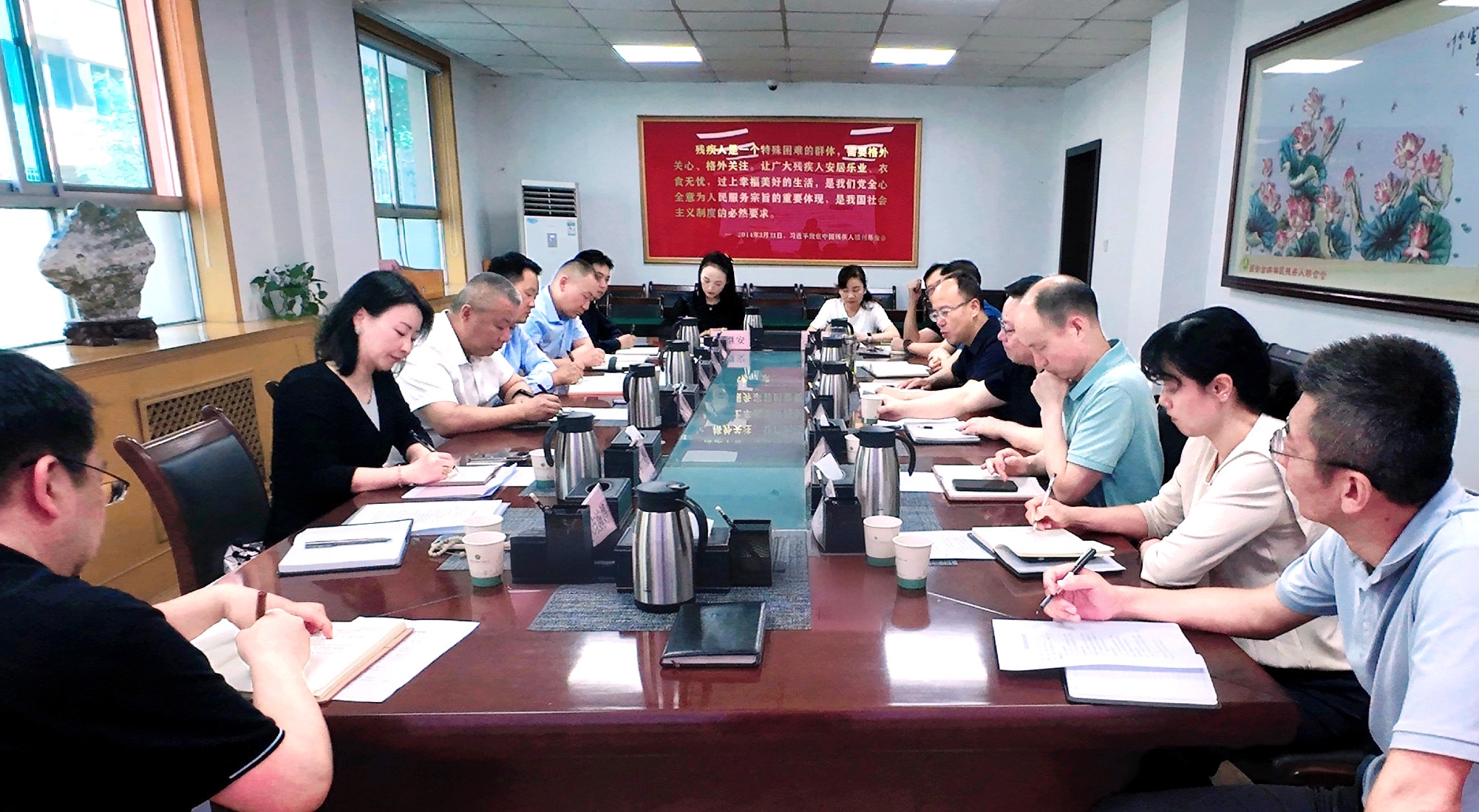 强盛一行赴西安市残疾人联合会开展专题调研——共商残疾人康复养老事业开展，，，探索科技助残服务新模式